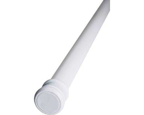 Bară perdeluță telescopică 23/26 mm albă 80-130 cm Bară de duș albă pentru montare fără găurire
