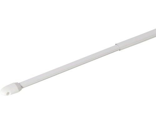 Bară vitraj plată albă 30-50 cm, set 2 buc. Bară de perdea extensibilă