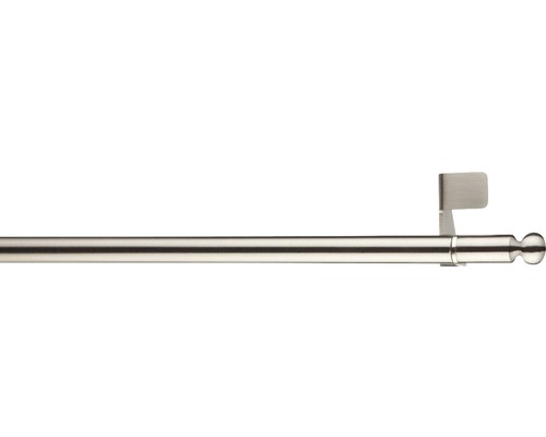 Bară vitraj cilindrică fit-ball aspect inox 30-50 cm Bară de perdea cu suport și buton terminal