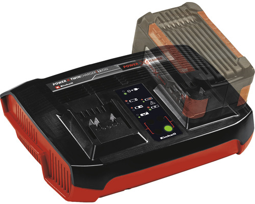 Einhell Power X-Twincharger pentru acumulatori litiu-ion cu indicator de încărcare