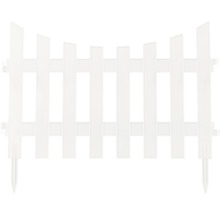 Gard decorativ PVC 36х310 cm alb-thumb-1