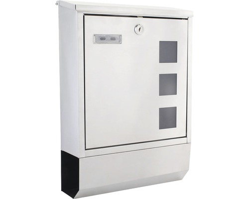 Cutie poștală din oțel inoxidabil cu ferestre de vizualizare