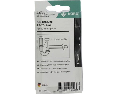 Garnitură conică 1 1/2 inch dură pentru sifoane de 40 milimetri