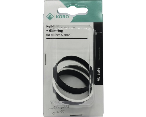 Set de etanșare pentru sifon de 40 milimetri în ambalaj