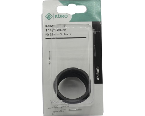 Garnitură de etanșare Körö 1 1/4 inch pentru sifoane de 32 milimetri în ambalaj