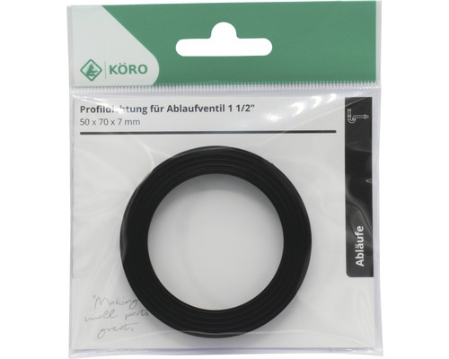 Körö Garnitură pentru ventil de scurgere 1 1/2 inch, 50x70x7 mm