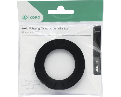 Garnitură KÖRO pentru ventil de scurgere cu dimensiunile 42 x 69 x 10 mm