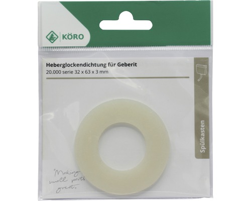 Garnitură clopot pentru Geberit, garnitură pentru rezervor de apă, 32x63x3 milimetri