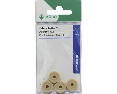 Șaibe robinet pentru partea superioară 1/2 inch, 16 x 4 x 4 milimetri