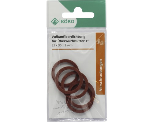 Pachet garnituri din fibră vulcanizată pentru piulițe olandeze, 1 inch, 23 x 30 x 2 milimetri