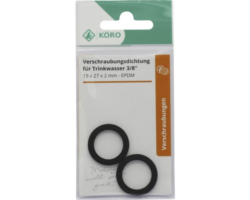 Garnitură fiting pentru apă potabilă 3/8 inch, 19 x 27 x 2 milimetri din EPDM