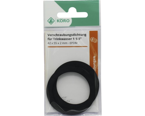 Etanșare fitinguri pentru apă potabilă 1 1/4 țoli, 42 x 55 x 2 milimetri din EPDM