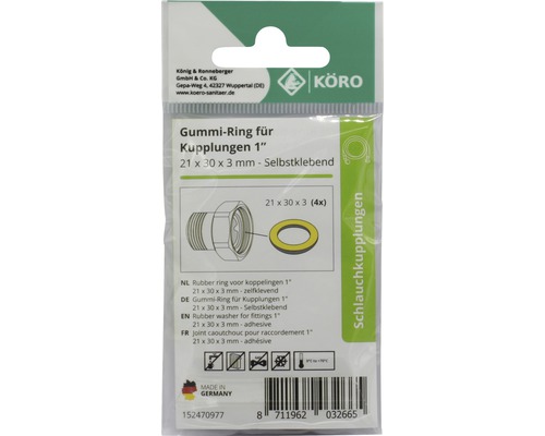 Inel de cauciuc pentru cuplaje, 21x30x3 mm, autoadeziv