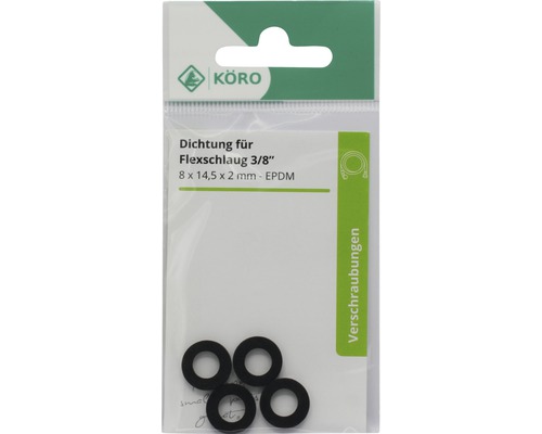 Körö Garnitură pentru furtun flexibil 3/8 inch, 8 x 14,5 x 2 milimetri, EPDM
