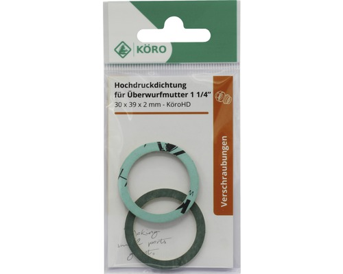 Garnitură de înaltă presiune Köro pentru piuliță de racord 1 1/4 inch, 30 x 39 x 2 mm