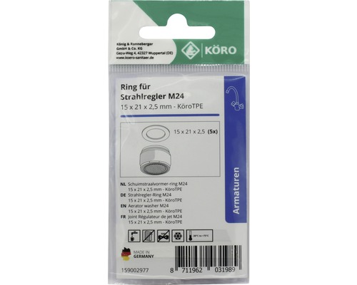 Körö Inel regulator jet M24, 15x21x2,5 mm