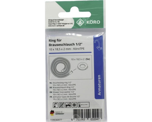 Inel furtun de duș 1/2 inch în blister