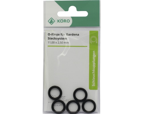 Inele O pentru sistemul de conectare Gardena, 11,00 x 2,50 mm