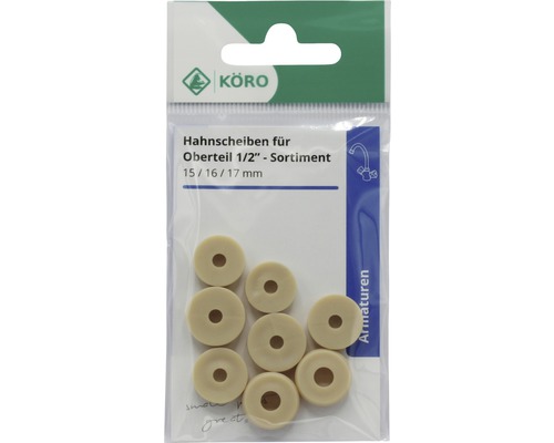 Garnitură discuri robinet 15/16/17 milimetri în blister