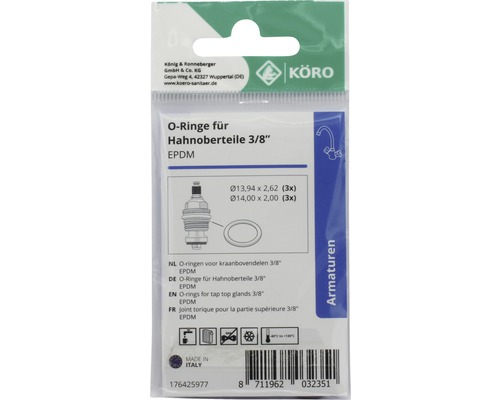 Inele O pentru piese superioare robinet, 3/8 inch, EPDM