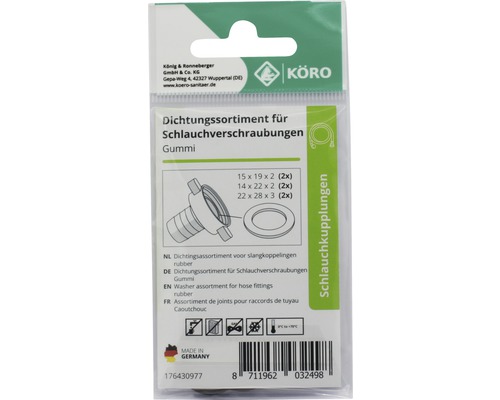 Set de etanșare pentru fitinguri de furtun din cauciuc