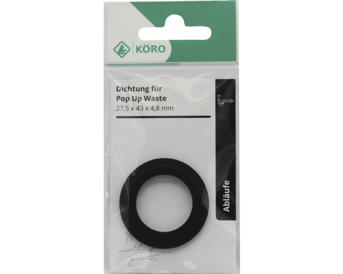 Garnitură etanșare pentru ventil pop-up, dimensiune 27,5 x 43 x 4,8 mm