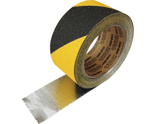 Bandă anti-alunecare 50mm x 5m, negru/galben, autoadezivă