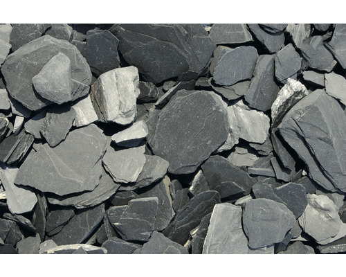 Ardezie, granulație 30-70 mm, 20 kg, negru Ardezie, granulație 30-70 mm, 20 kg, negru