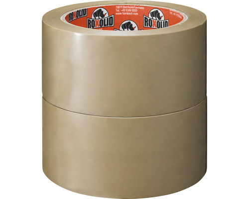 Set 2 benzi de ambalare ROXOLID Packaging Tape maro 50 mm x | HORNBACH