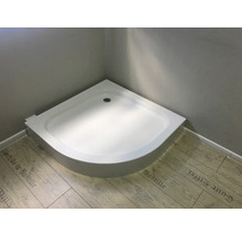 Cădiță de duș de colț din acril sanitar în baie