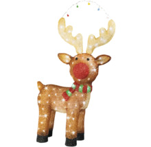 Figurină decorativă ren cu iluminare pentru interior și exterior