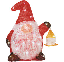 Spiriduș decorativ de Crăciun cu lanternă și iluminare