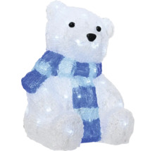 Figurină decorativă urs polar cu fular