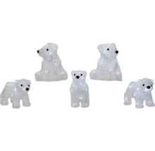 Figurine decorative ursi polari cu iluminare