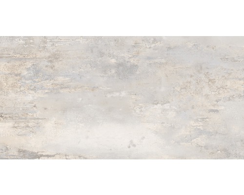 Gresie interior porțelanată rectificată Metal Crema 60x120 cm