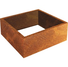 Jardinieră pătrată din metal pentru grădină