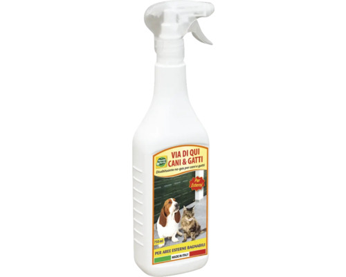 Spray repelent Mondo Verde împotriva câinilor și pisicilor 750 ml Pulverizator cu soluție de respingere a câinilor și pisicilor, 750 ml