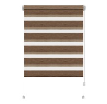 Rulou dublu (zebră) maro 50x150 cm