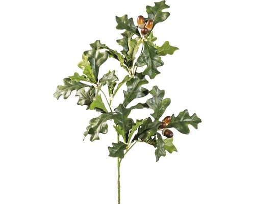 Plantă artificială Ramură de stejar H 70 cm verde