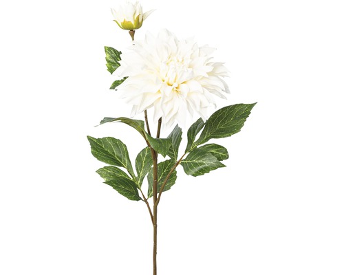 Floare artificială Dalie H 78 cm crem