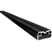 Profil din aluminiu negru cu inserție de cauciuc