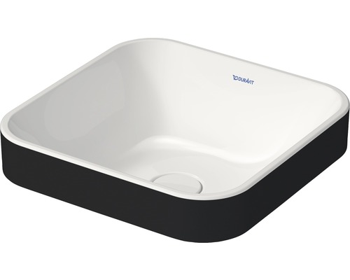 Lavoar pe blat DURAVIT Happy D.2 Plus 40x40 cm alb/antracit