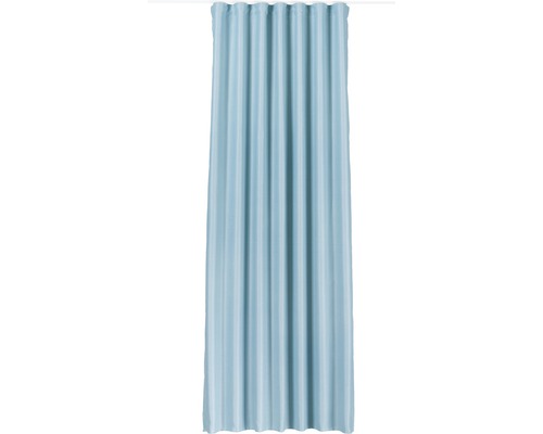 Cortină albastră cu pliuri