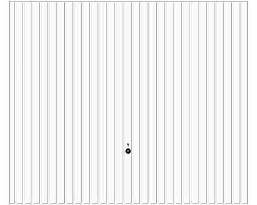 Ușă garaj basculantă HÖRMANN Ecostar Light GSL 2500x2000 mm RAL9016 albă Ușă de garaj cu structură cu nervuri verticale
