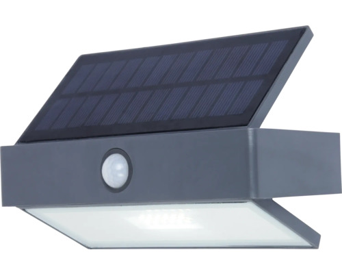 Aplică solară cu LED Lutec Arrow 180 lumeni 5000K, senzor de mișcare, plastic