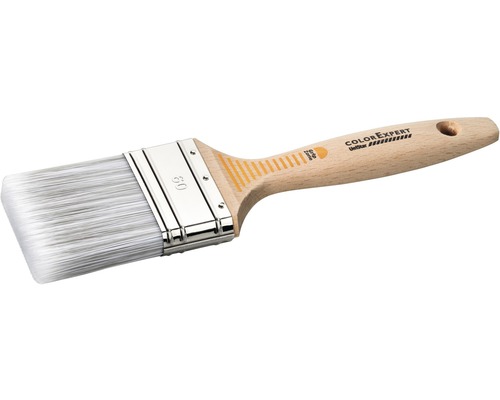 Pensulă lată UniStar 30 mm pentru lacuri, duritate 9, mâner lemn Pensulă plată cu mâner din lemn deschis și peri sintetici, lățime 50 milimetri