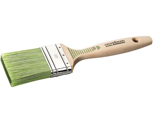 Pensulă lată WoodStar 30 mm pentru lazuri, duritate 9, mâner lemn Pensulă plată cu mâner din lemn și peri din plastic
