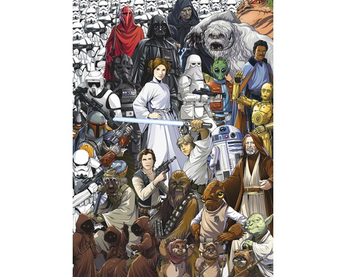 Fototapet hârtie 4-4111 Disney Edition 4 Star Wars Classic Cartoon Collage 184x254cm