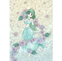 Ilustrație a lui Jasmine înconjurată de flori