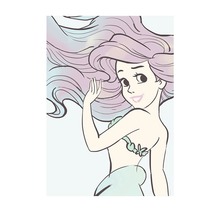 Ilustrație cu Ariel, mica sirenă